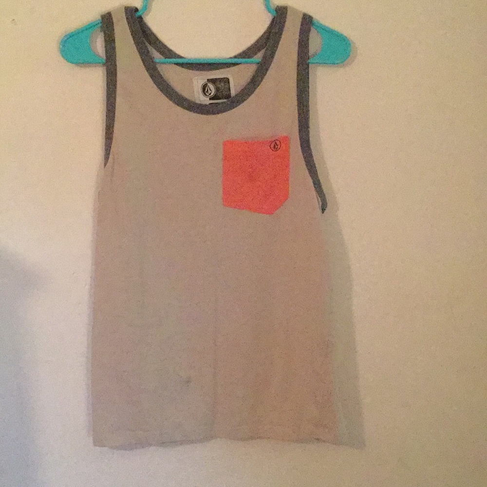 Cream and pink tank top